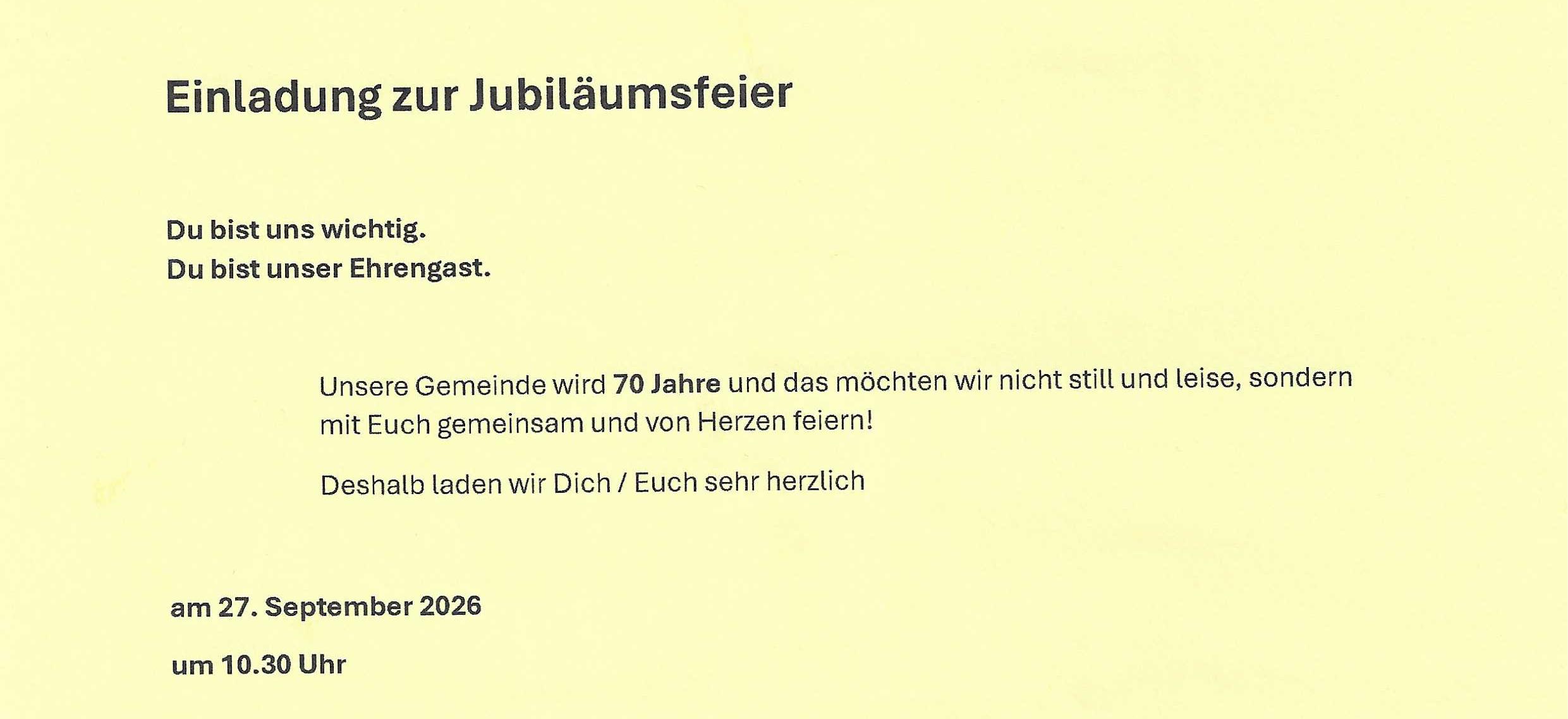 einladung